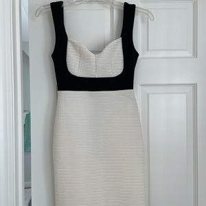 White/Black Mini Dress